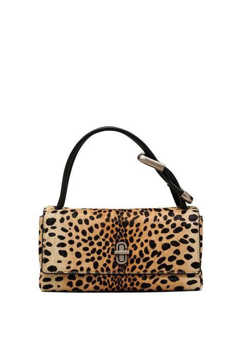 Borsa a mano the lil link con stampa leopardata multicolore Marc jacobs - donna